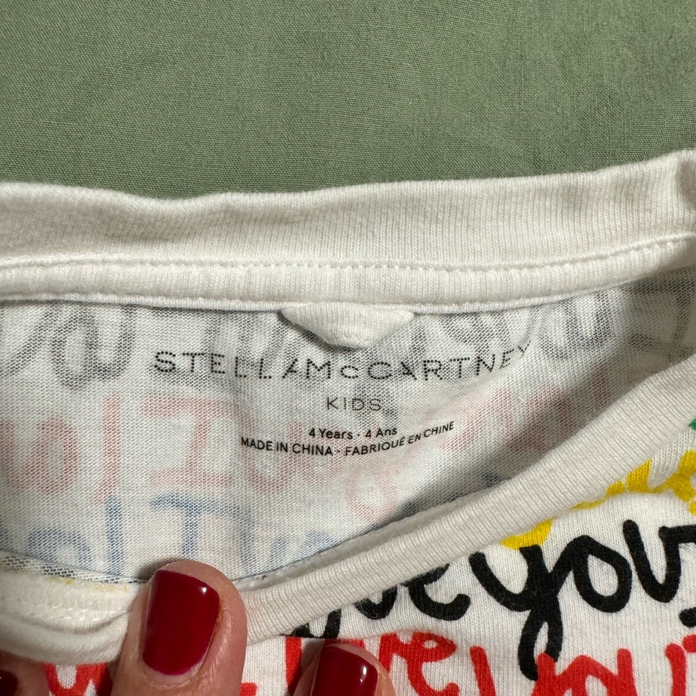 Stella McCartney top “I Love You” size 4T